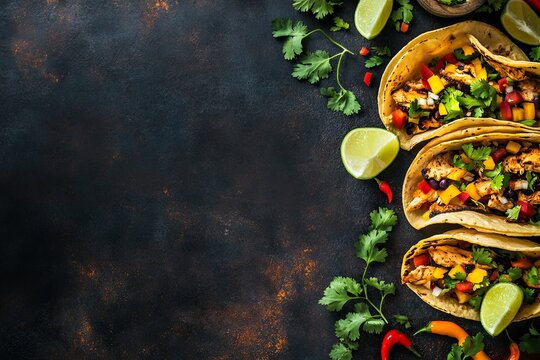 Tacos with guacamole
